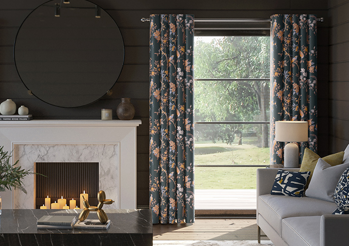 Orientalis, Jet - Made to Measure Curtains - Image 3